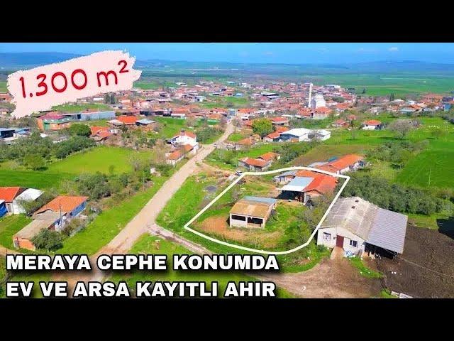 1864- MERAYA CEPHE KONUMDA 1.300 M² EV VE ARSA KAYITLI AHIR