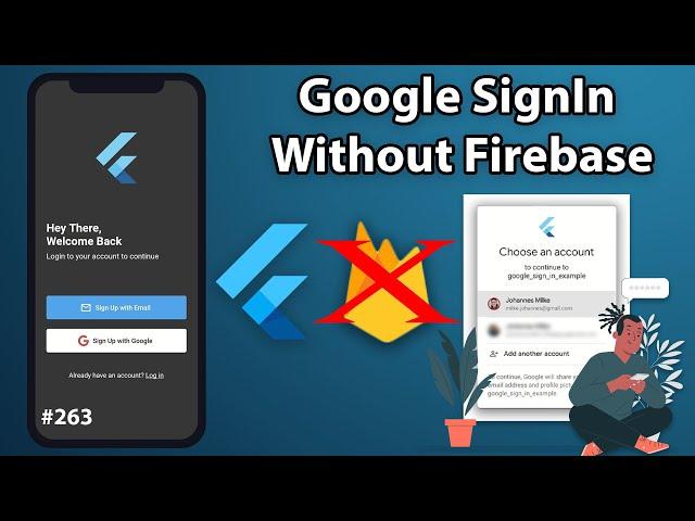 Flutter Tutorial - Google SignIn WITHOUT Firebase - Android, iOS, Flutter Web