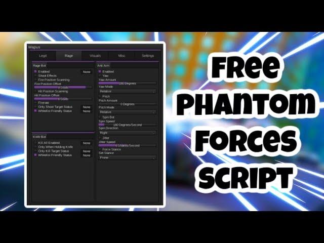 [FREE] Phantom Forces Script | Unlock All Weapons + Camos | Aimbot | Esp | AND MORE | PASTEBIN