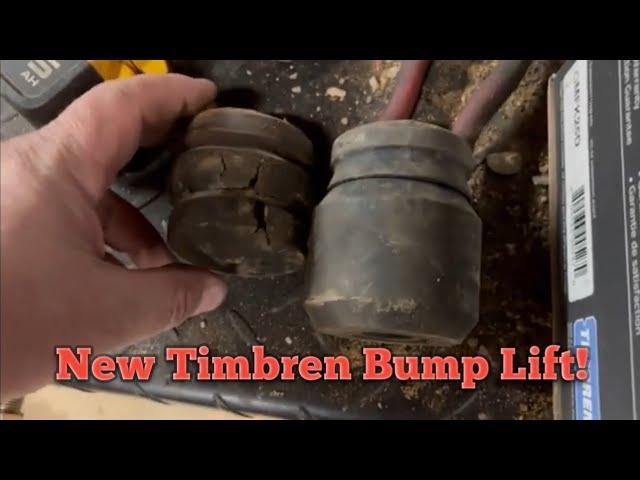 Getting rid of old Bump stops and installing new Timbren Bump lift!