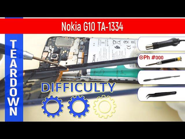 Nokia G10 TA-1334  Teardown Take apart Tutorial