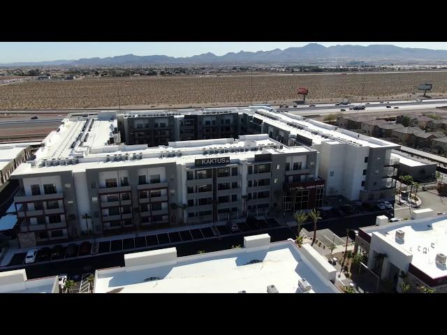 Las Vegas - KAKTUSlife Apartments - Day/Night Drone View