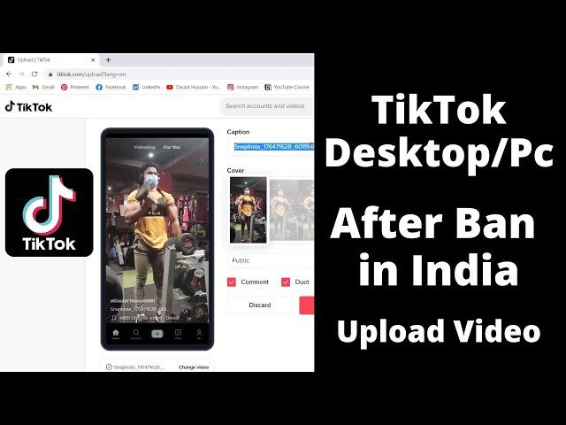 How To Use TikTok App On Desktop/Pc After Ban In India | Upload Tiktok Video, Unlock TikTok In India