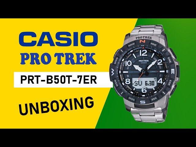 CASIO Pro Trek PRT-B50T-7ER Unboxing HD