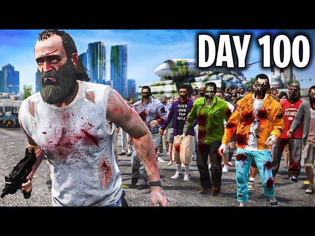 I Survived 100 DAYS in a Zombie Apocalypse.. GTA 5