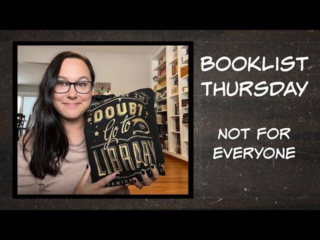 Booklist Thursday - Not for Everyone