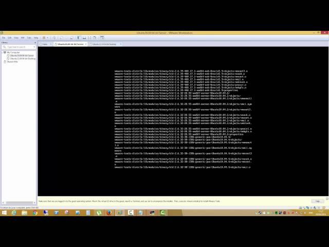 VMware Tools Installation on Ubuntu Server 16.04 LTS
