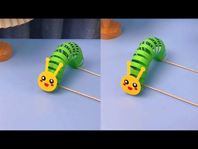 DIY Paper Crafts || Caterpillar can crawl so cute || PQ Crafts