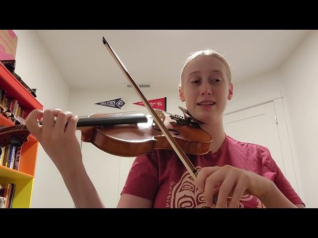 Julia Delaney's reel - Fiddle practice session, D minor pentatonic scale