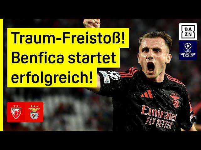 Türkisches Duo lässt Benfica jubeln: Roter Stern - Benfica | UEFA Champions League | DAZN Highlights