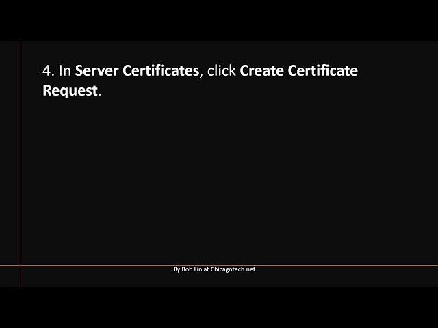 How to generate Certificate Signing Request in Windows 2019