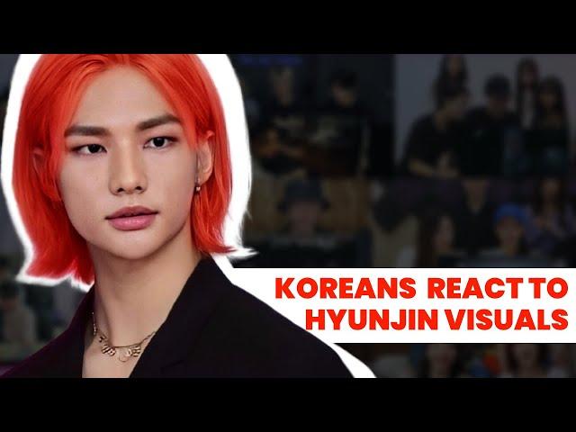 KOREANS REACT TO HYUNJIN VISUALS COMPILATION (+ MEMBERS)