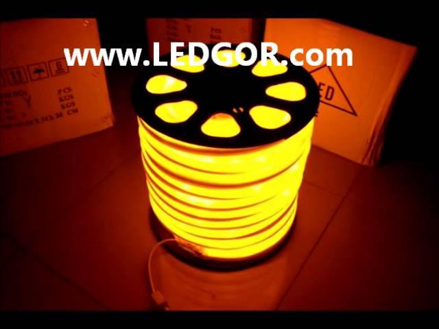 220V Yellow LED Neon Flex Tape 50Meter Roll -  Ledgor