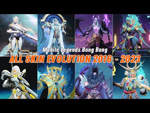 Mobile Legends Bang Bang Hero Skin Evolution: 2016-2023 - First Release to Latest