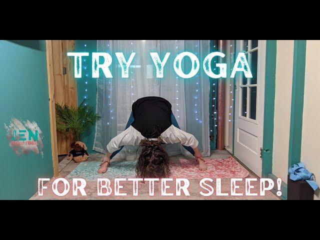 TRY YOGA... for better sleep! (bedtime yoga to help you relax and wind-down)