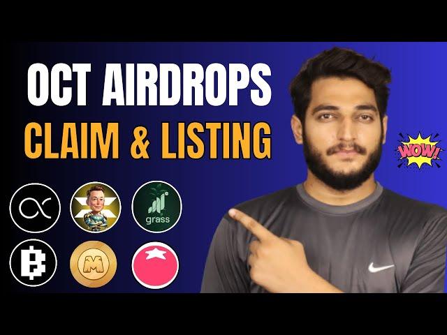 Crypto Airdrops Listing & Claiming In October Month || Earn Free Crypto 2024