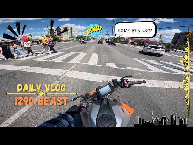 "Daily Vlog Adventure: Super Duke 1290 Wheelie Attempt  || Hilarious Reactions from My Crew!"