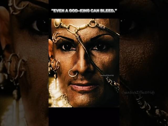 Even a God-King Can Bleed.” 🩸 Leonidas Defies Xerxes | Spartan Bravery #Shorts #viral #movieclips