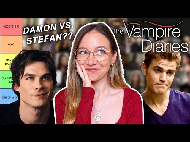 Vampire Diaries character ranking and finally revealing TEAM STEFAN vs. TEAM DAMON 🩸