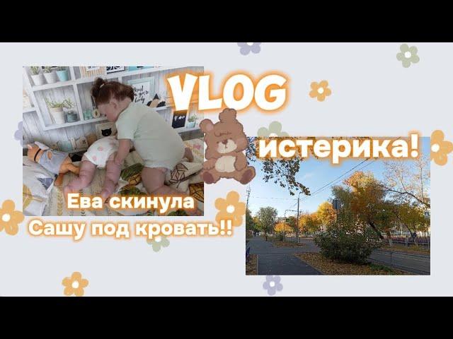 VLOG  реборн Ева скинула Сашу под кровать! истерика у реборна два дня с реборнами 