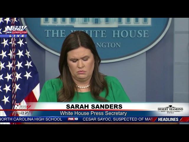 MUST WATCH: Sarah Sanders Double Downs On Slamming CNN's Jim Acosta Over Fake News