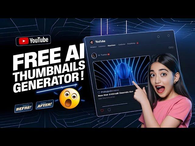 How to Make Pro YouTube Thumbnails for FREE with AI? (No Photoshop Needed!)