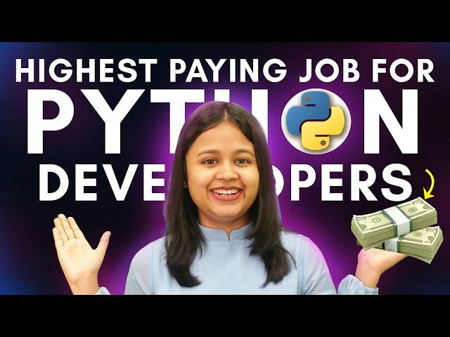 TOP 5 High paying Jobs for PYTHON DEVELOPER'S