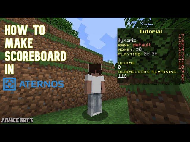 HOW TO MAKE SCOREBOARD IN ATERNOS | SimpleScore Plugin (2023)