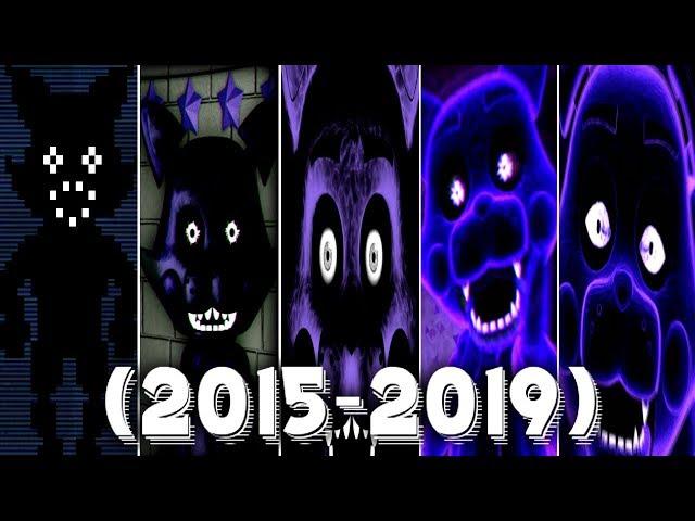 Evolution of SHADOW CANDY in FNAC 1, 2, 3 & Remastered (2015-2019)