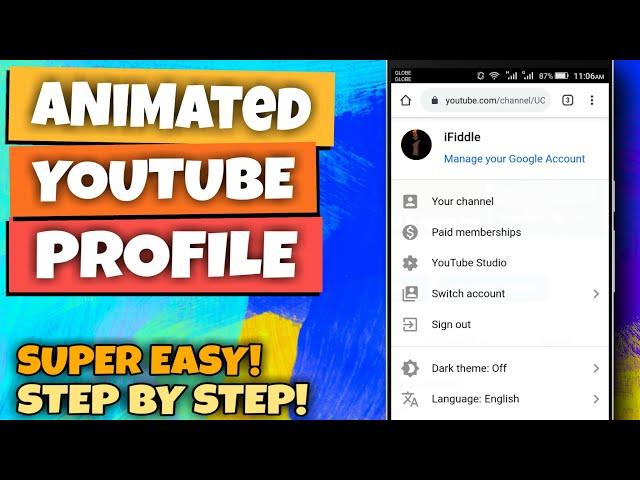 Animated Profile Picture | How To Make GIF Profile Picture On YouTube