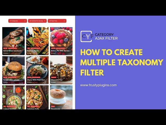 How to Make Multiple Taxonomies/Categories Filter | Wordpress