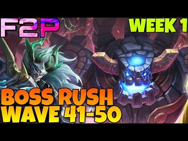 I DID IT !!! BOSS RUSH 41-50 !!! SUMMONERS WAR