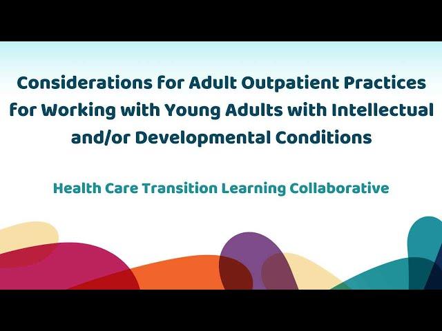 Adult Outpatient Practice Serving Young Adults with Intellectual and/or Developmental Conditions