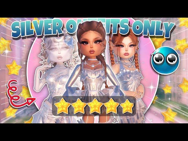 ONLY Wearing *SILVER* In Dress To Impress NO MATTER The Theme!! (Roblox)