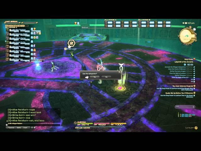 FFXIV :ARR Crystal Tower - Labyrinth of the Ancients - Full run HD