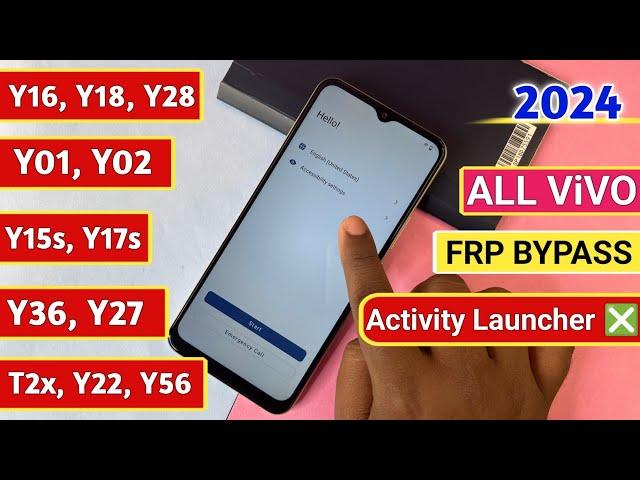 Boom  All Vivo Android 12 FRP Bypass - Reset Not Working | Activity Launcher Setup Fail Without PC