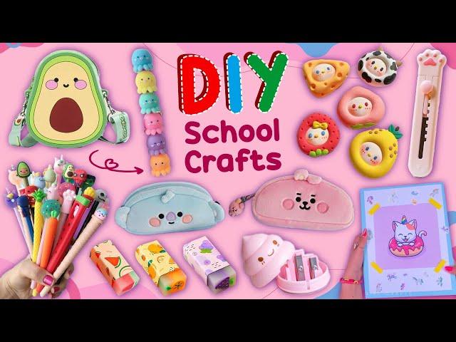 11 DIY Best School Crafts - BACK TO SCHOOL HACKS - Easy and Cute School Supplies #diy #schoolcrafts