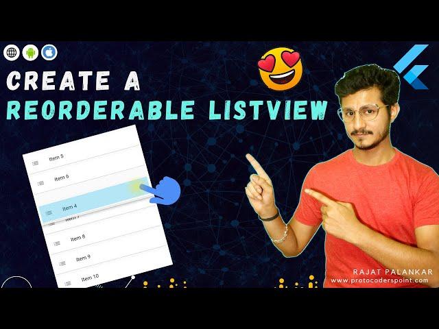 Flutter - Create a ListView that can be reordered by using Reorderable listview builder widget