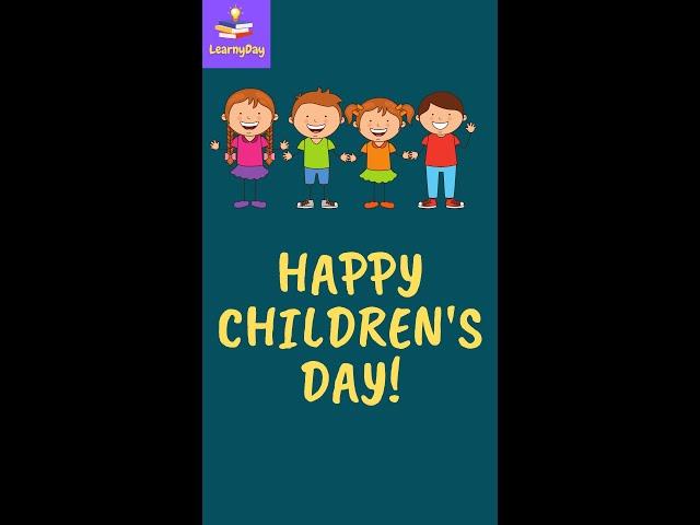 Happy Children's Day | LearnyDay | #shorts