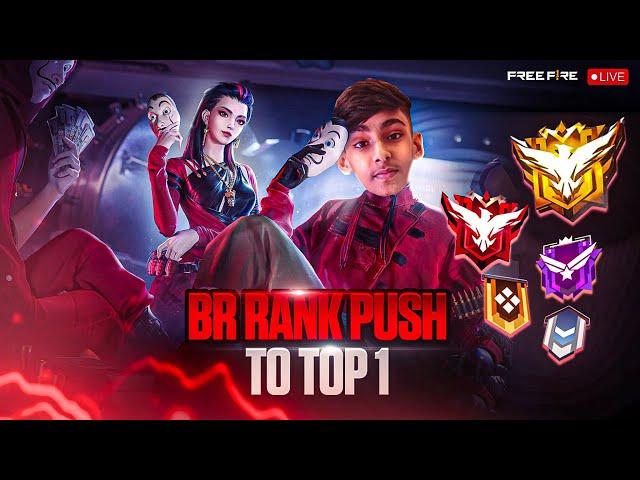 Back to back BOOYAH in BR Rank!Full Map Gameplay with AISENZO Free Fire LIVE