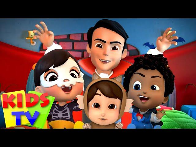 Five Little Monsters Jumping on the Bed - Halloween Song | Nursery Rhymes & Cartoon Songs - Kids Tv