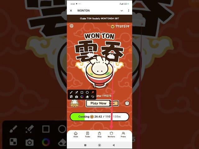 Wonton airdrop update - Earn Ton coin from Wonton cards- watch me do it