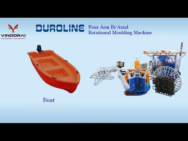 Worldclass Duroline Range of Bi-Axial Rotational Moulding Machine from Vinodrai Engineers Pvt Ltd.