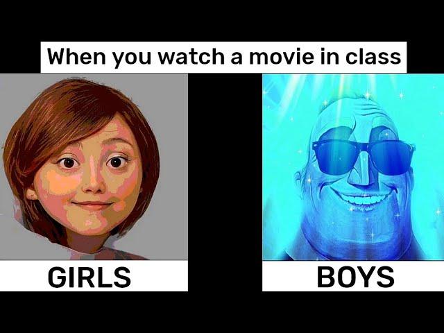 Girls vs boys / Mr. incredible and elastigirl - Part 9