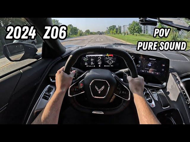 2024 Z06 Corvette POV Drive (670HP V8) - 4K Pure Sound