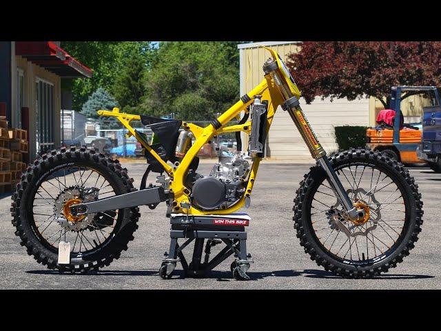 This RM250 build will BLOW YOUR MIND!  2006 Suzuki Two Stroke Dirt Bike Giveaway