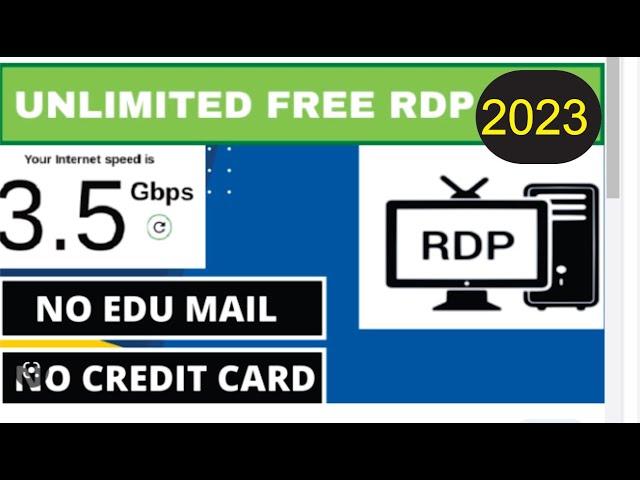 How to Create Free Windows RDP 2023 |