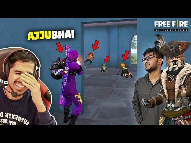 AJJUBHAI MOST FUNNY GAMEPLAY WITH @DesiGamers_ AND @Munnabhaigaming - FREE FIRE HIGHLIGHTS