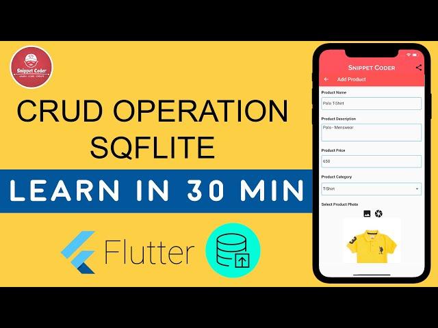 The Best way to learn SQFLITE in Flutter Development | Beginner to Advanced in Just 30 Mins Video