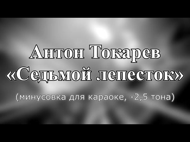 Антон Токарев — "Седьмой лепесток" (караоке из минусовки, -2,5 тона)